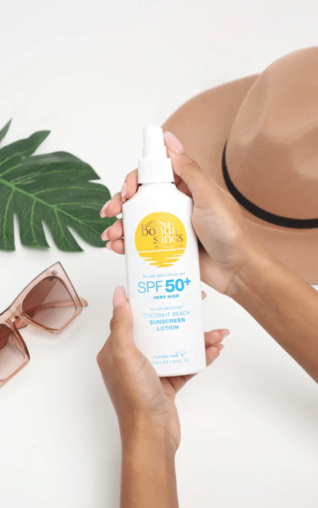 Bondi Sands Sunscreen Lotion Spray SPF 50+ The Hidden Beauty